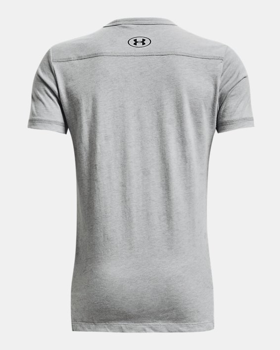 Boys' Project Rock Show Me Sweat Short Sleeve in Gray image number 1